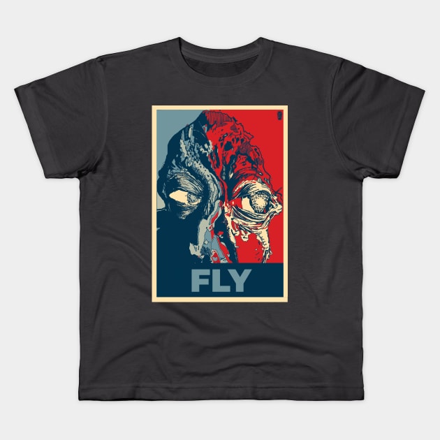 Motivational Horror - Fly Kids T-Shirt by IckyScrawls